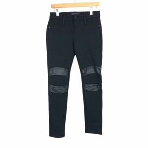 James Jeans Moto Black On Black Stretch Jeans 28